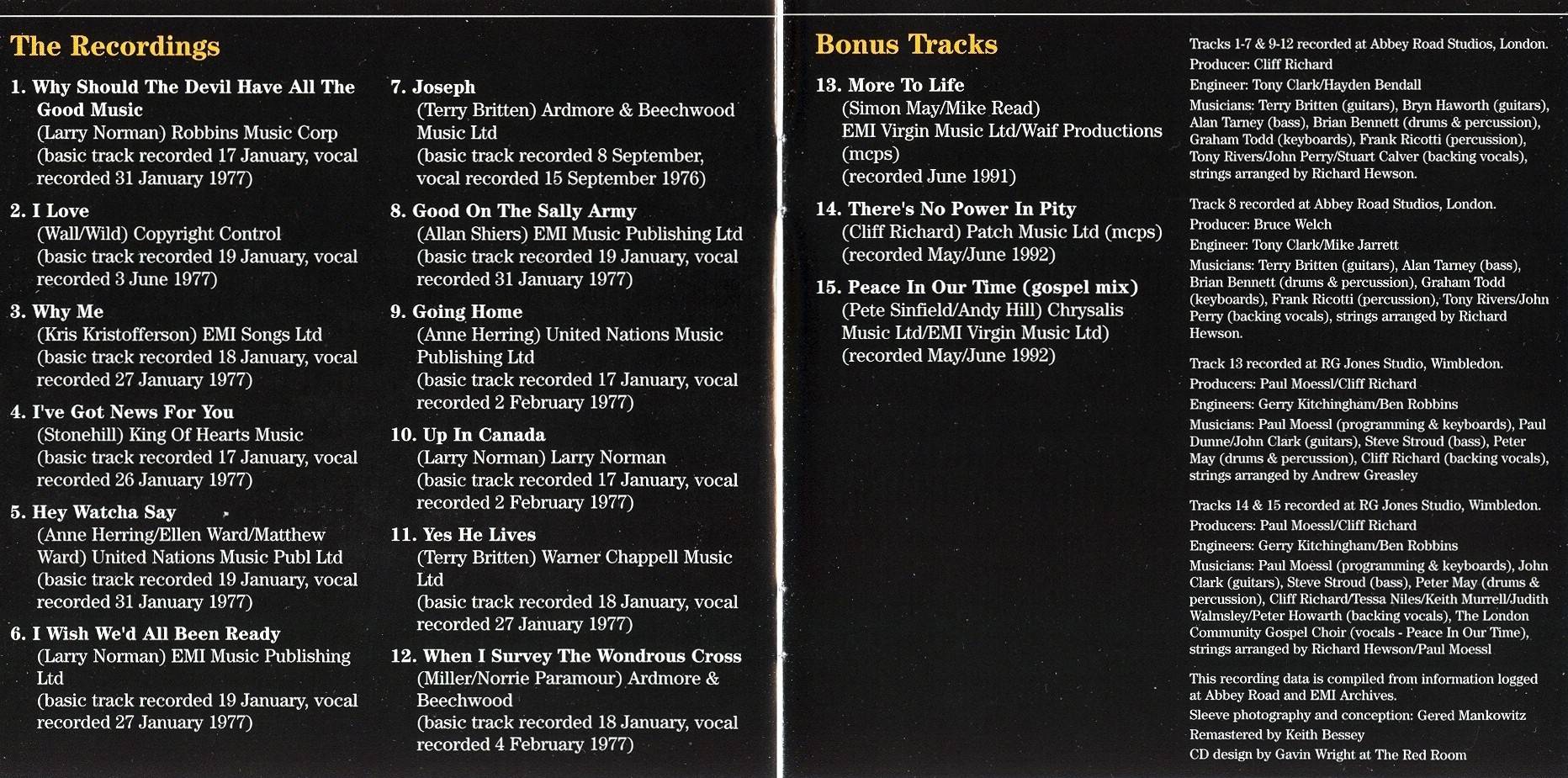 Cliff Richard Small Corners : Booklet 4